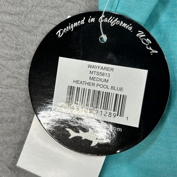 NWT Maui and Sons Logo Heather Pool Blue Tee Shirt Men's M - Picture 6 of 9